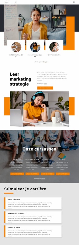 Online Financiële Cursussen - Landingspagina