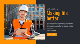 Making Life Better - Free One Page Website