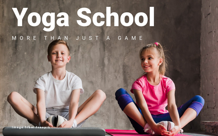 Yogaschool Sjabloon voor één pagina