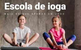 Escola De Ioga - Modelo HTML5 Simples