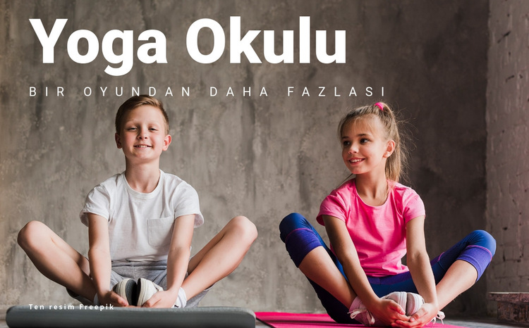 Yoga Okulu Web Sitesi Şablonu
