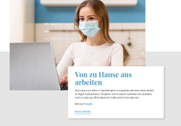 Arbeiten Von Zu Hause Aus Während COVID-19 CSS-Formularvorlage