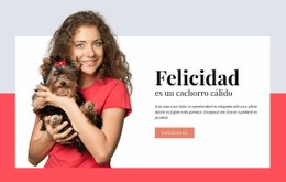 La Felicidad Es Un Cachorro Cálido - Website Creator HTML