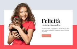 La Felicità È Un Cucciolo Caldo - Website Creator HTML