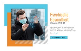 Kreativste Einseitenvorlage Für Psychische Gesundheit Während COVID-19