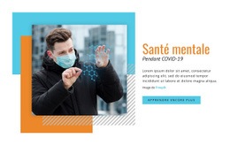 Superbe Conception Web Pour Santé Mentale Pendant COVID-19