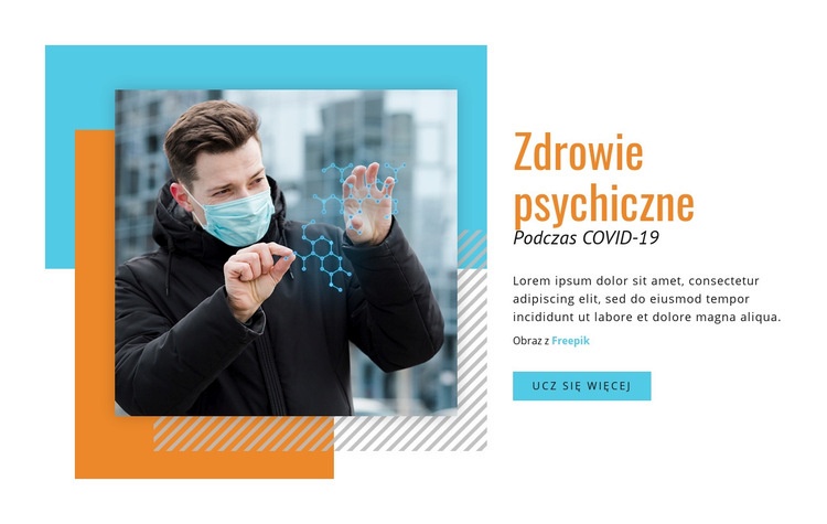 Zdrowie psychiczne podczas COVID-19 Kreator witryn internetowych HTML