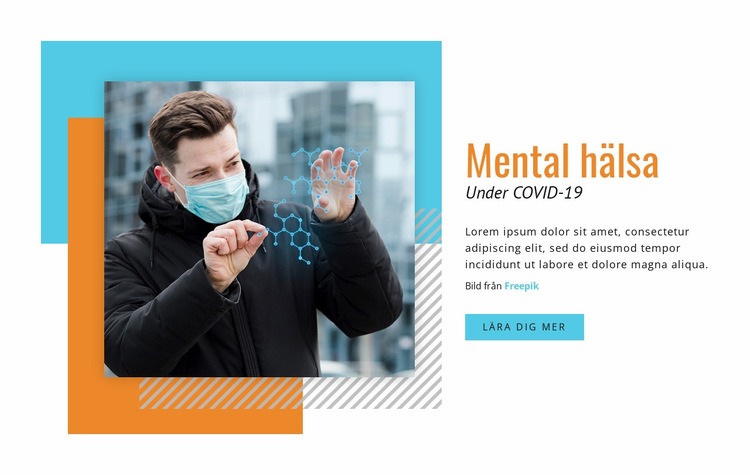 Psykisk hälsa under COVID-19 HTML-mall