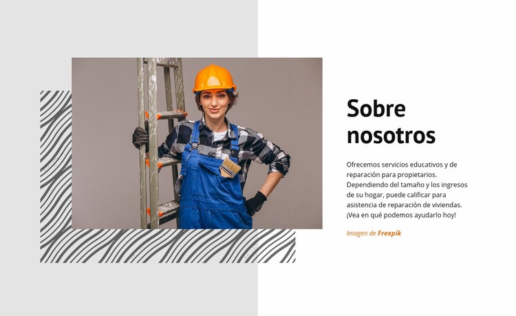 Empresa de reparación de viviendas Diseño de páginas web