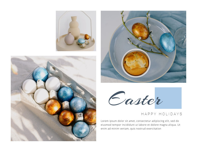 Easter holiday Homepage Design