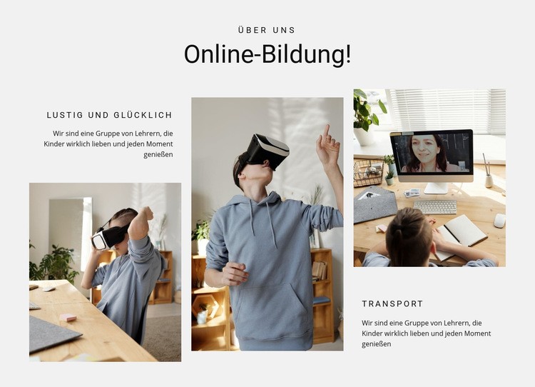 Online-Bildung Website-Modell