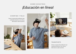 Educación En Línea: Página De Destino Para Cualquier Dispositivo