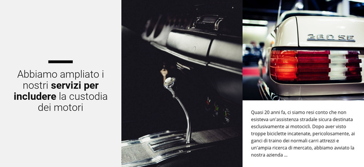 Servizi motori Tema WordPress