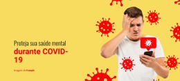 Proteja A Saúde Mental Durante O COVID-19 Web Design
