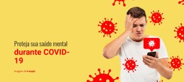 Proteja A Saúde Mental Durante O COVID-19 Site Responsivo