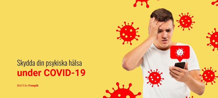 Skydda psykisk hälsa under COVID-19 HTML-mall