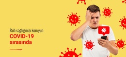 COVID-19 Sırasında Ruh Sağlığını Koruyun - Özelleştirilebilir Profesyonel Tasarım