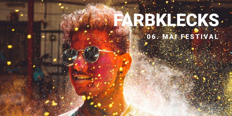 Farbklecks Website-Modell