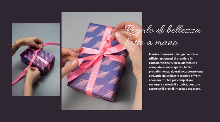 Regalo fatto a mano Modelli di Website Builder