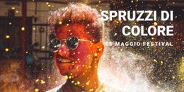 Spruzzi Di Colore Modello Di Negozio