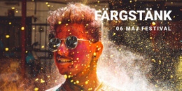 HTML-Sida För Färgstänk