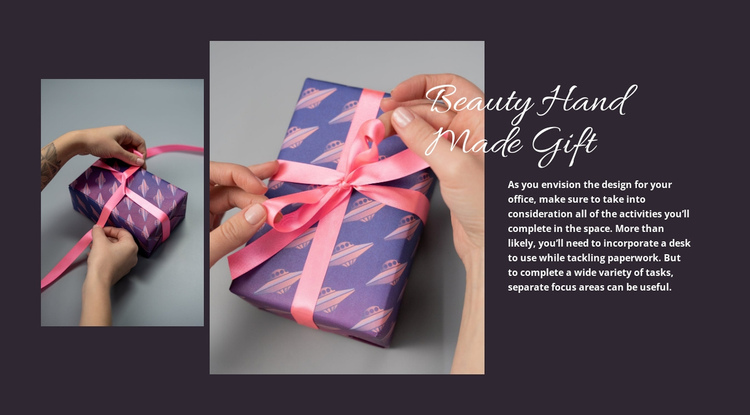 Hand made gift Website Builder Software