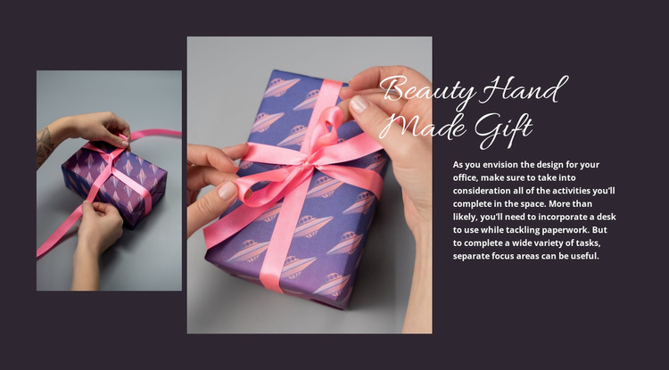 Hand made gift Website Design