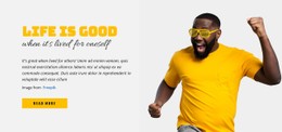 Life Is Good Basic CSS Template