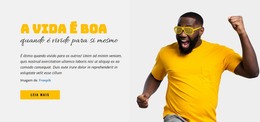 A Vida É Boa - Modelo De Código HTML