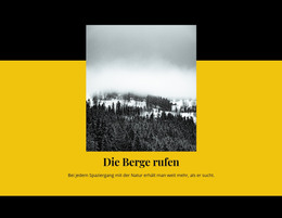 CSS-Vorlage Für Der Berg Ruft