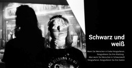 Schwarz-Weiß-Geschichte - Zielseite Für Jedes Gerät