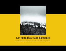 El Mejor Diseño De Sitio Web Para La Montaña Esta Llamando