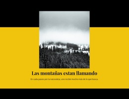 La Montaña Esta Llamando Plantilla