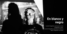 Historia En Blanco Y Negro: Plantilla De Página HTML