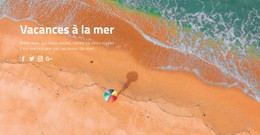 Vacances À La Mer – Modèle Vierge HTML5