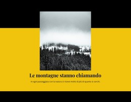 La Montagna Sta Chiamando: Moderno Costruttore Di Siti Web