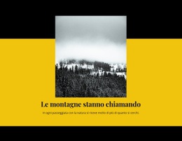 Il Miglior Design Del Sito Web Per La Montagna Sta Chiamando