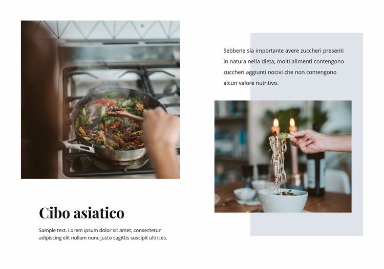 Ristorante di cucina asiatica Progettazione di siti web