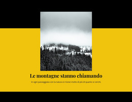 Modello CSS Per La Montagna Sta Chiamando