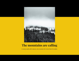The Mountain Is Calling Joomla Template 2024
