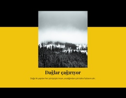 Dağ Çağırıyor Şablon