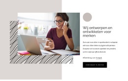 Wij Ontwerpen En Ontwikkelen Voor Merken - Multifunctionele Bestemmingspagina