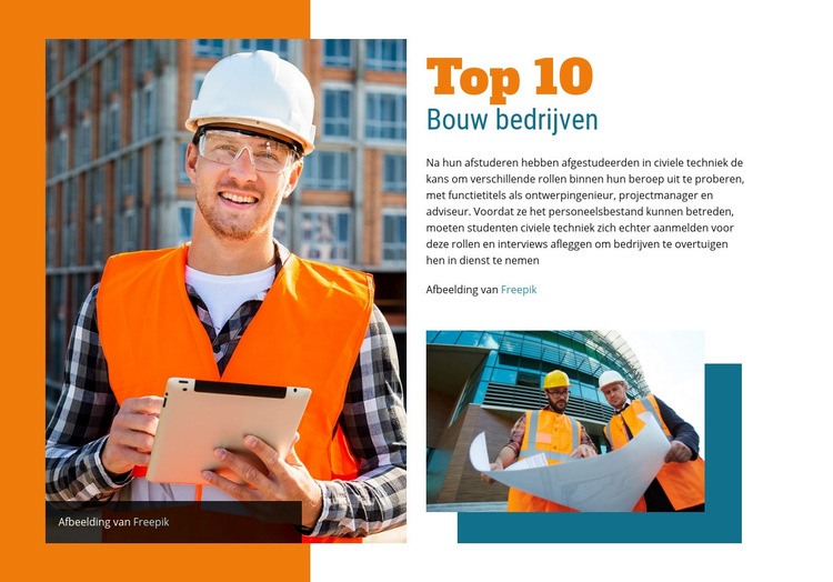 Top Construction Companes HTML5-sjabloon