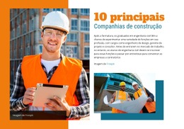 Principais Companheiros De Construção - Modelo Criativo Multiuso