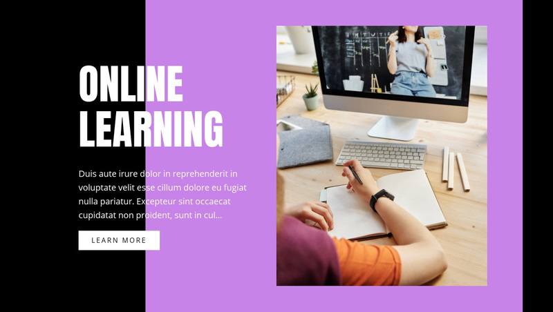 Information technology courses Squarespace Template Alternative