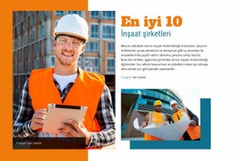 En İyi İnşaat Şirketleri Için Sayfa HTML'Si