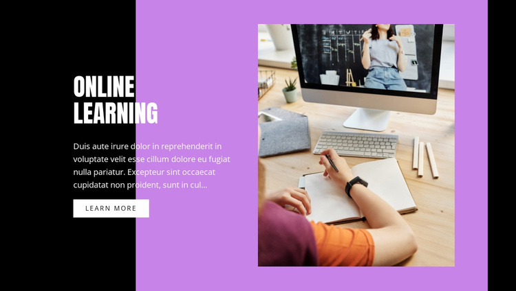 Information technology courses eCommerce Template