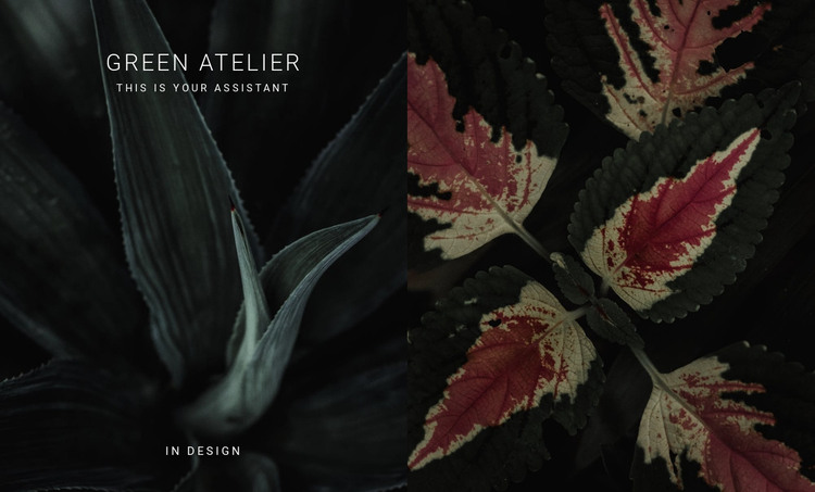 Green atelier Homepage Design