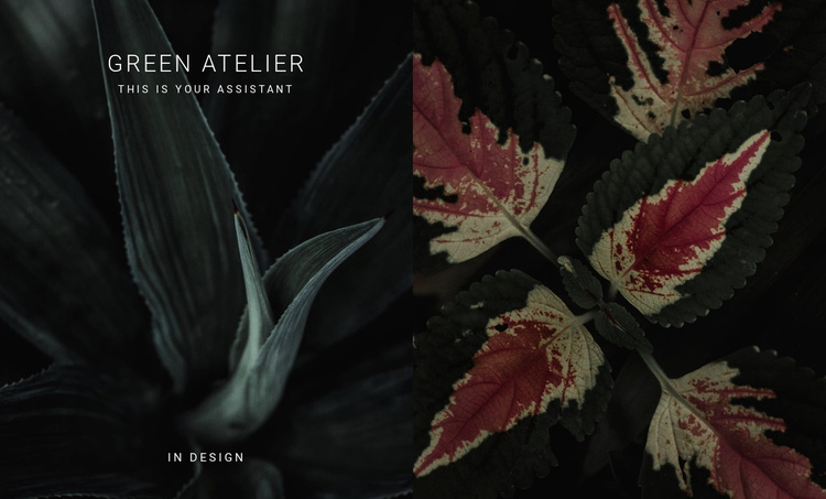 Green atelier One Page Template