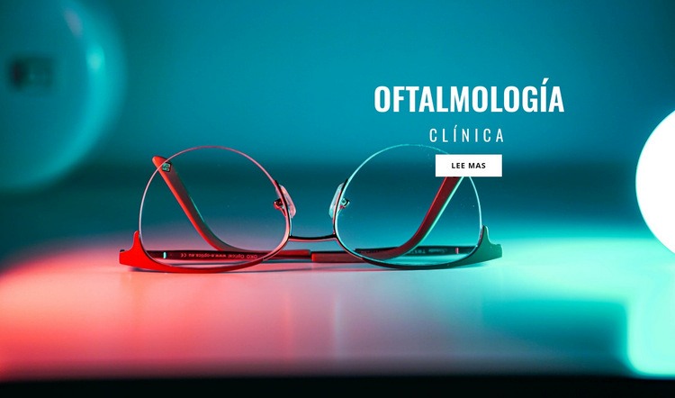 Clínica de Oftalmología Plantilla de sitio web